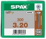 SPAX&reg; R&uuml;ckwandschrauben T10 3x20mm 300 St.