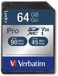 Verbatim Pro Speicherkarte 64 GB