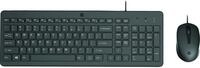 HP 150 Maus und Tastatur (kabelgebunden, schwarz)