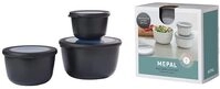 MEPAL Multisch&uuml;ssel Set Cirqula, nordic black, 0,5/1,0/2,0 l