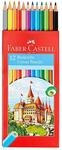 FABER-CASTELL CASTLE Buntstifte farbsortiert - 12 St&uuml;ck