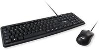 Equip Life 245200 kabelgebundes USB-Tastatur-und-Maus-Set - Schwarz