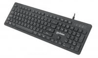 Manhattan Ultraflache Gaming-Tastatur mit LEDs - Deutsch - schwarz