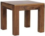WOHNLING WL1.204 Couchtisch Massivholz Sheesham 45 cm x 45 cm x 40 cm