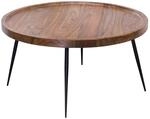WOHNLING WL5.678 Couchtisch Sheesham 75 cm x 75 cm x 39 cm