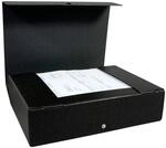 ELBA Heftbox 8,5 cm - schwarz marmoriert