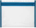 VELOFLEX Rei&szlig;verschlussbeutel VELOBAG&reg; A4 0,3 mm - transparent/blau