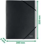 LEITZ recycle 3914 Ordnungsmappe DIN A4 6 -Fach schwarz