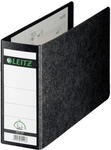 LEITZ Ordner R&uuml;ckenbreite 8 cm DIN A5 quer Karton schwarz marmoriert