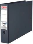 herlitz Ordner R&uuml;ckenbreite 7.5 cm DIN A3 quer Karton schwarz marmoriert