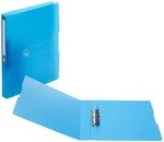 herlitz Ringbuch 2-Ringe DIN A4 3.8 cm blau-transparent