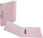 herlitz Ringbuch 2-Ringe DIN A4 3.8 cm rosa-transparent