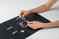 LEITZ Ordner R&uuml;ckenbreite 8 cm DIN A4 Karton schwarz