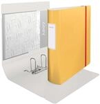 LEITZ Ordner R&uuml;ckenbreite 8.2 cm DIN A4 stabile Pappe warmes gelb