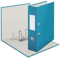 LEITZ Ordner R&uuml;ckenbreite 8 cm DIN A4 stabile Pappe sanftes blau