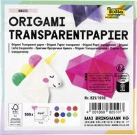 folia Faltbl&auml;tter transparent 10 x 10 cm mehrfarbig 500 Blatt
