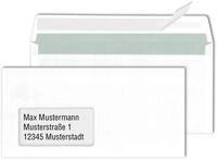 MAILmedia Briefumschl&auml;ge DIN lang mit Fenster haftklebend