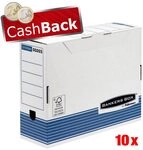Bankers Box Archivboxen f&uuml;r Ordner 10,8 x 26,5 x 32,7 cm