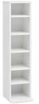 WOHNLING WL5.836 CD-Regal Wei&szlig; 21 cm x 20 cm x 90 cm