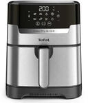 Tefal&reg; Easy Fry & Grill Deluxe EY505D Hei&szlig;luftfritteuse schwarz/silber