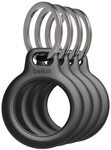 Belkin Secure Holder mit Schl&uuml;sselanh&auml;nger f&uuml;r AirTag (4er Pack), schwarz