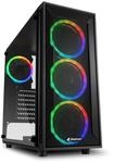 Sharkoon PC Geh&auml;use TG4M RGB ATX schwarz