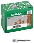 SPAX&reg; R&uuml;ckwandschrauben T10 3x30mm 300 St.