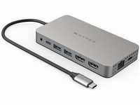 Hyper HDM1H-GL, Hyper HyperDrive Universal USB-C 10-in1 Dual HDMI Mobile Dock -...