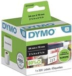 DYMO&reg; Original Hochleistung Etikett f&uuml;r LabelWriter&trade;, Kunststoff - weiss -