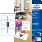 AVERY Zweckform Visitenkarten 240 g/m&sup2; hochgl&auml;nzend wei&szlig;
