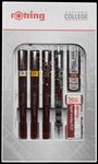 rOtring College Set Tuschef&uuml;ller-Set 0.25 + 0.35 + 0.5 mm Schwarz