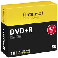 Intenso DVD+R 4,7GB 16x 10erSC Slim Case