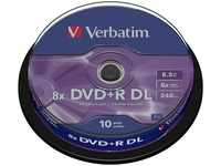 Verbatim 43666-10, Verbatim DVD+R DL 8,5GB 10er Spindel 1 Pack = 10 St.