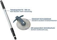 WENKO Rasenkantenroller Teleskopstiel 72 - 139 cm