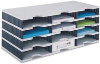 styro Styrodoc Sortierstation DIN C4 12 -Fach grau/schwarz