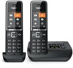 Gigaset Comfort 550A Duo Schnurlostelefon mit Anrufbeantworter schwarz