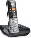 Gigaset COMFORT 500A Schnurloses Telefon mit Anrufbeantworter, schwarz-silber