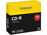 Intenso 1001622-10, Intenso CD-R 700MB 52x 10er SC Slim Case 1 Pack = 10 St.