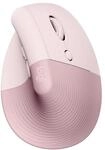 Logitech Lift ergonomische vertikale Maus f&uuml;r Rechtsh&auml;nder (kabellos, pink)