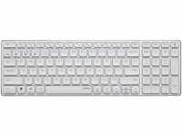 rapoo 13544, Rapoo E9700M - weiß Drahtlose, ultraflache Multimodus-Tastatur,
