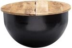 WOHNLING WL6.323 Couchtisch Schwarz 60 cm x 60 cm x 34 cm