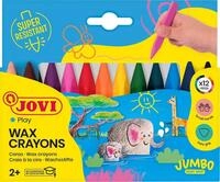 JOVI Wachsmalstifte Jumbo Easy Grip, 12 Stifte