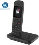 Telekom Sinus A12 Festnetz-Telefon mit Basis und AB Schwarz