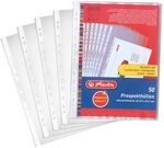 herlitz Prospekth&uuml;llen DIN A4 glasklar glatt