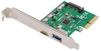 Digitus PCIe Karte, USB Typ-C + USB A