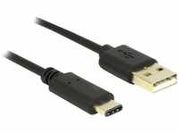 Delock Kabel USB 2.0 Typ-A Stecker > USB Type-C™ 2.0 Stecker 2,0 m schwarz...