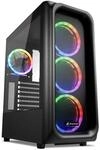 Sharkoon PC Geh&auml;use TK5M RGB ATX schwarz