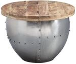 WOHNLING WL6.310 Couchtisch Silbern 60 cm x 60 cm x 43 cm