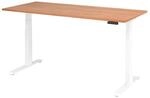 HAMMERBACHER Schreibtisch VXDKB19/N/W nussbaum