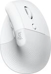 Logitech Lift for Mac Maus ergonomisch kabellos wei&szlig;